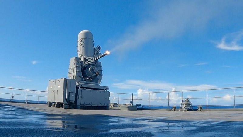 Установка CIWS на борту танкера-заправщика "Сэплай", Австралия